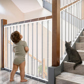 JIFTOK baby gate stairs mesh net provides child and pet safety.