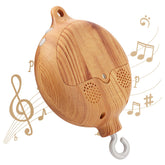 JILPAK baby mobile imitation wood design adds calming, natural nursery decor.