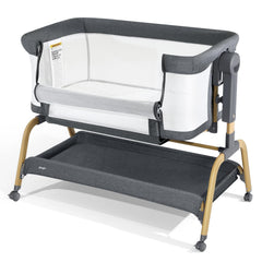 Jimglo 3-in-1 bassinet full view with sturdy frame for safe sleep