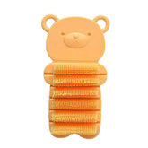 JINCH nail scrubber with bear-face yellow design cleans kids' nails gently.