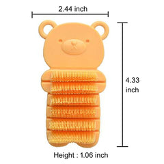 JINCH nail scrubber bristles long and short close-up for thorough cleaning.