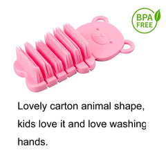 JINCH nail scrubber brush kids yellow bear design adds playful hygiene.