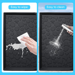 JingRoom all weather mat strap holes during folding process not interfering with straps