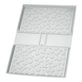 JingRoom all-weather mat front view shows Wrangler Deluxe fit, protecting aboard from mud and water.