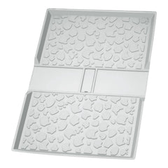 JingRoom all-weather mat front view shows Wrangler Deluxe fit, protecting aboard from mud and water.