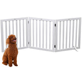 JINHYUMY dog gate wooden panel opened in doorway for easy room restriction