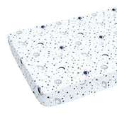 JISEN baby crib sheet soft fabric closeup highlights gentle feel for peaceful sleep