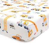 JISEN baby crib sheet in soft breathable fabric for gentle sleep.