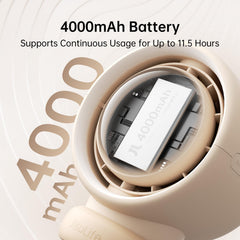 JISULIFE Stroller Fan 4000mAh battery ensures long-lasting cooling on the go.