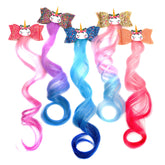 JIUSERLU gradient light pink to rose extensions for playful party hairstyles