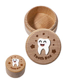 JIYIN Tooth Fairy Box lid detail showing a cute 3D tooth keepsake for milestones.