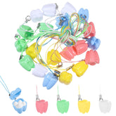 JIYIN tooth necklace box white stores baby teeth safely as keepsake