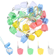 JIYIN tooth necklace box white stores baby teeth safely as keepsake