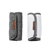 JJ Cole reversible seat belt cover velour side provides plush comfort during car rides.
