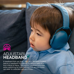 JLab JBuddies Protect cloud foam earcups provide plush comfort during protection
