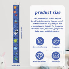 JLNGTHONG wall decor height chart enhances nurseries with starry design.
