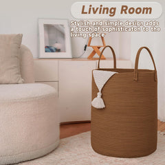 JMvicyroam basket handles feature soft rope for safe carrying.