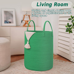 JMvicyroam nursery living room basket showcasing multipurpose toy and clothes storage