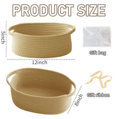 JMvicyroam woven basket closeup texture highlights natural cotton rope for rustic decor