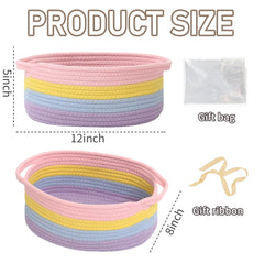 JMvicyroam rope storage bin side view highlights easy-grip handles for moving toys safely