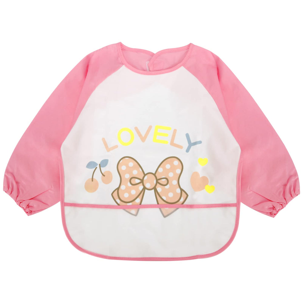 JNINTH Baby Bibs waterproof wipeable front view keeps outfits clean during meals.