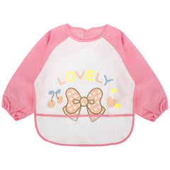 JNINTH Baby Bibs waterproof wipeable front view keeps outfits clean during meals.