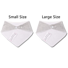 JN&LULU bib close-up highlights easy washing and quick cleanup.
