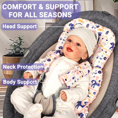 Jundetye back fabric texture enhances gentle touch against baby skin.