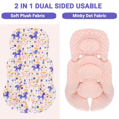 Jundetye soft minky infant insert offers plush comfort and skin-friendly feel.