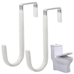 joaoxoko potty seat hook two pieces front view demonstrates space-saving bathroom organization.
