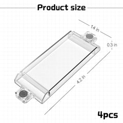JOBVERT magnetic light switch lock securely attaches for tool-free installation on most flat switches.