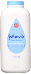 Johnson & Johnson Pure Cornstarch Baby Powder with Aloe Vera for gentle moisture control.
