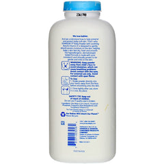 Johnson's Aloe and Vitamin E baby powder silky texture close up suggests smooth application