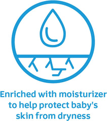 Johnson's baby bar soap close-up shows moisturizing formula for dry-skin protection.