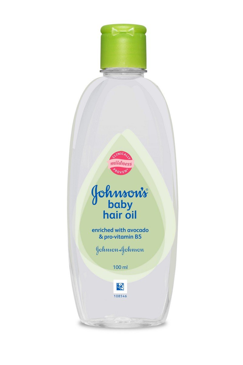 Johnson's Baby Hair Oil 100ml bottle for smooth, manageable hair