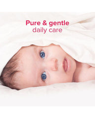 Johnson's Baby Lotion application on skin showing quick absorption and smooth finish.
