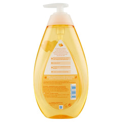 Johnson's Baby Shampoo lather creating rich foam for soft hair.