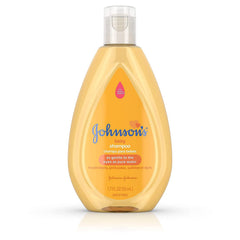 Johnson's Baby Shampoo travel-size pack of 3 for gentle cleansing during baby bath time.