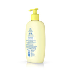 Application view of Johnson's Head-to-Toe Lotion for easy daily routine.