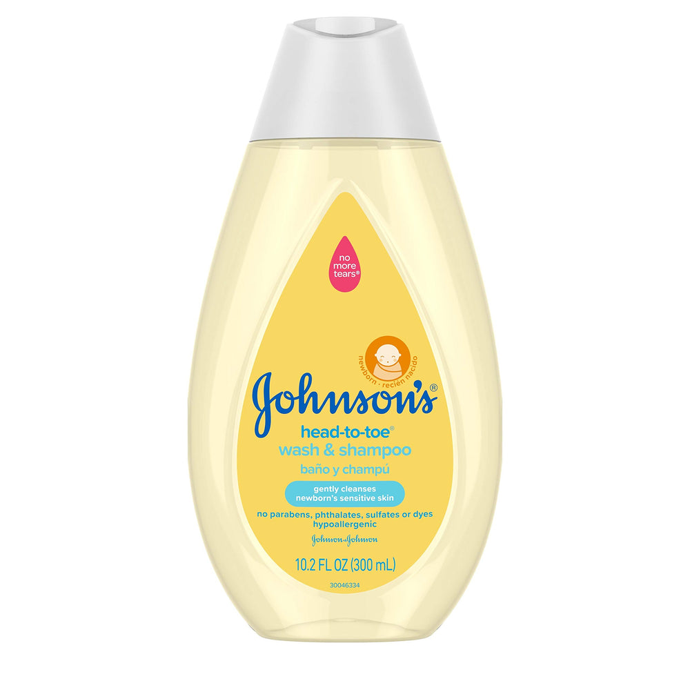 Johnson's Head-To-Toe bottle β gentle cleansing for baby's skin and hair.