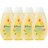 Johnson's Top-to-Toe baby wash travel bottles lined up for on-the-go cleansing.