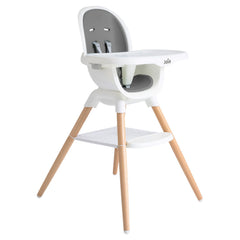 Joie Chai highchair wood legs provide sturdy, stylish support at mealtimes.
