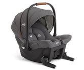 Joie Mint Latch baseless seat front view shows portable installation ease.