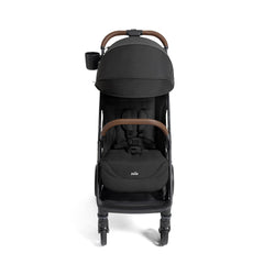 Joie Nutmeg compact stroller folding action demonstrates effortless one-hand collapse.