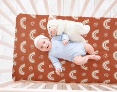 Jola's House boho-design crib sheets: classic boho prints for versatile bedding decor.