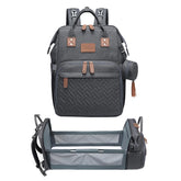 JOLLITO diaper bag backpack with changing station keeps diaper changes organized on the go.