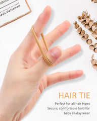jollybows 1 inch hair ties soft material for smooth removal and reduced snag