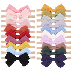 Jollybows 20-color baby bows collection for versatile outfit matching