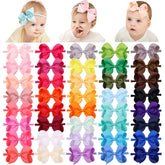 Jollybows 40-piece baby bows 4inch bundle for versatile everyday wear