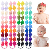 Jollybows 4inch baby bow close up for easy outfit coordination